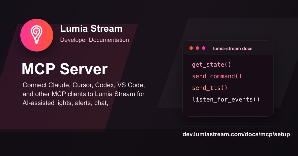 Lumia Stream MCP Server preview